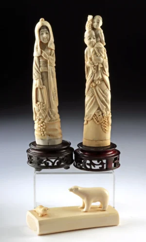 Walrus Ivory Chinese Figural Sculptures & Inuit Animals (Auction 2026-06-05, Lot 228)