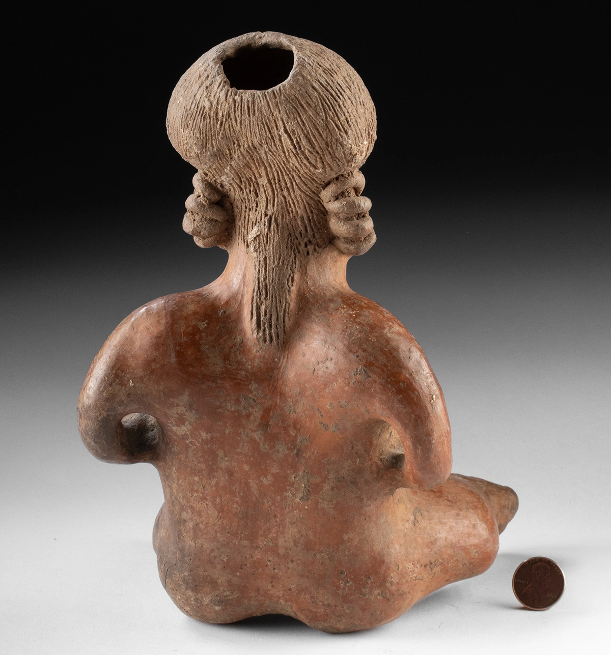 Nayarit Pottery Female Figure - Seated Nude (Auction 2026-06-05, Lot 50) - Image 4