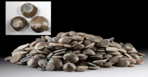 Hundreds of Polished Ammonite Shells in Stone Matrices (Auction 2026-06-05, Lot 126)