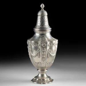 Late 19th C. German 800 Silver Muffineer - Neoclassical Revival Sugar Caster (Auction 2026-06-05, Lot 263)