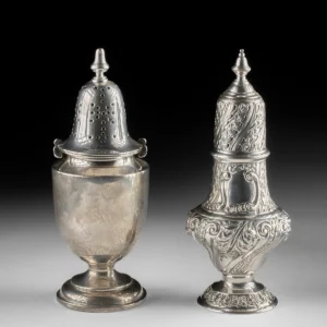 Late 19th/Early 20th C. British Silver Muffineers - Hamilton & Inches and William Neale (Auction 2026-06-05, Lot 264)