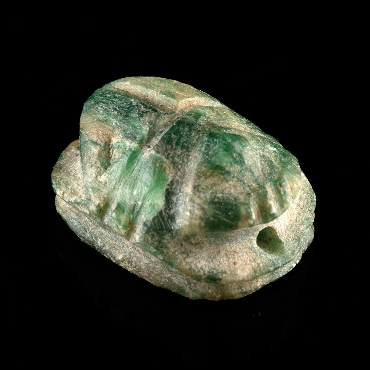 Ancient Egypt Carved Green Amazonite Scarab (Auction 2026-06-05, Lot 163)