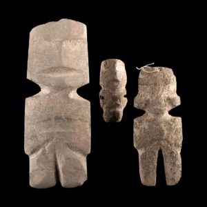 Pre-Columbian Mezcala Stone Effigy Figures, Group of Three (Auction 2026-06-05, Lot 30A)