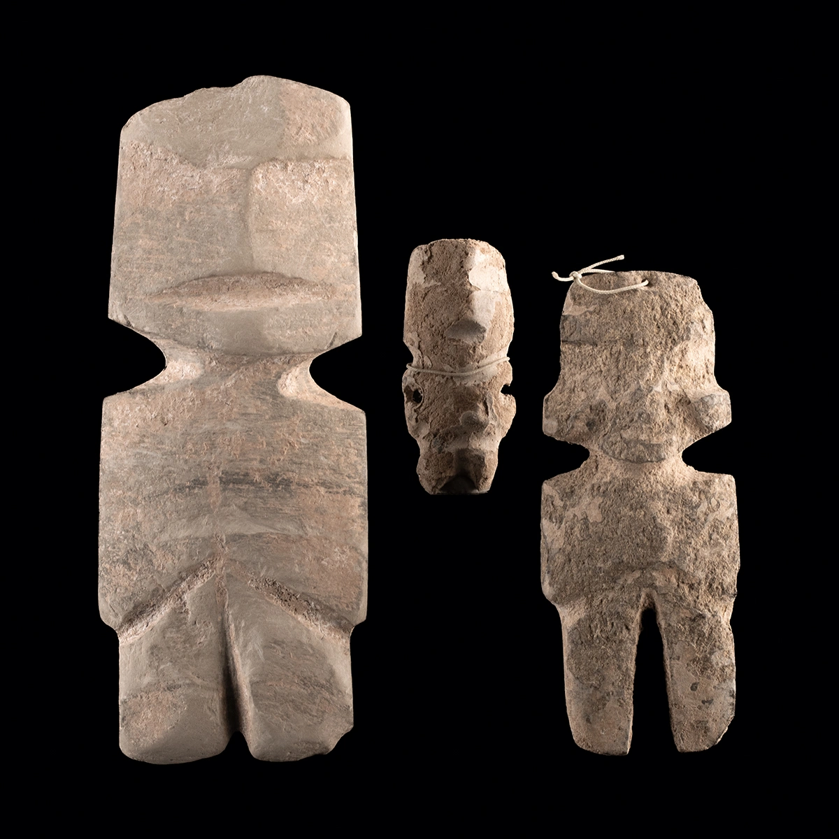 Pre-Columbian Mezcala Stone Effigy Figures, Group of Three (Auction 2026-06-05, Lot 30A)