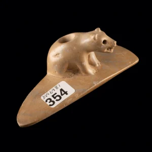 Hopewell Polished Stone Bear Effigy Platform Pipe, Ohio (Auction 2026-06-05, Lot 101A)