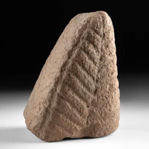 Mississippian Carved Sandstone with Fern and Eye Motifs (Auction 2026-06-05, Lot 95)
