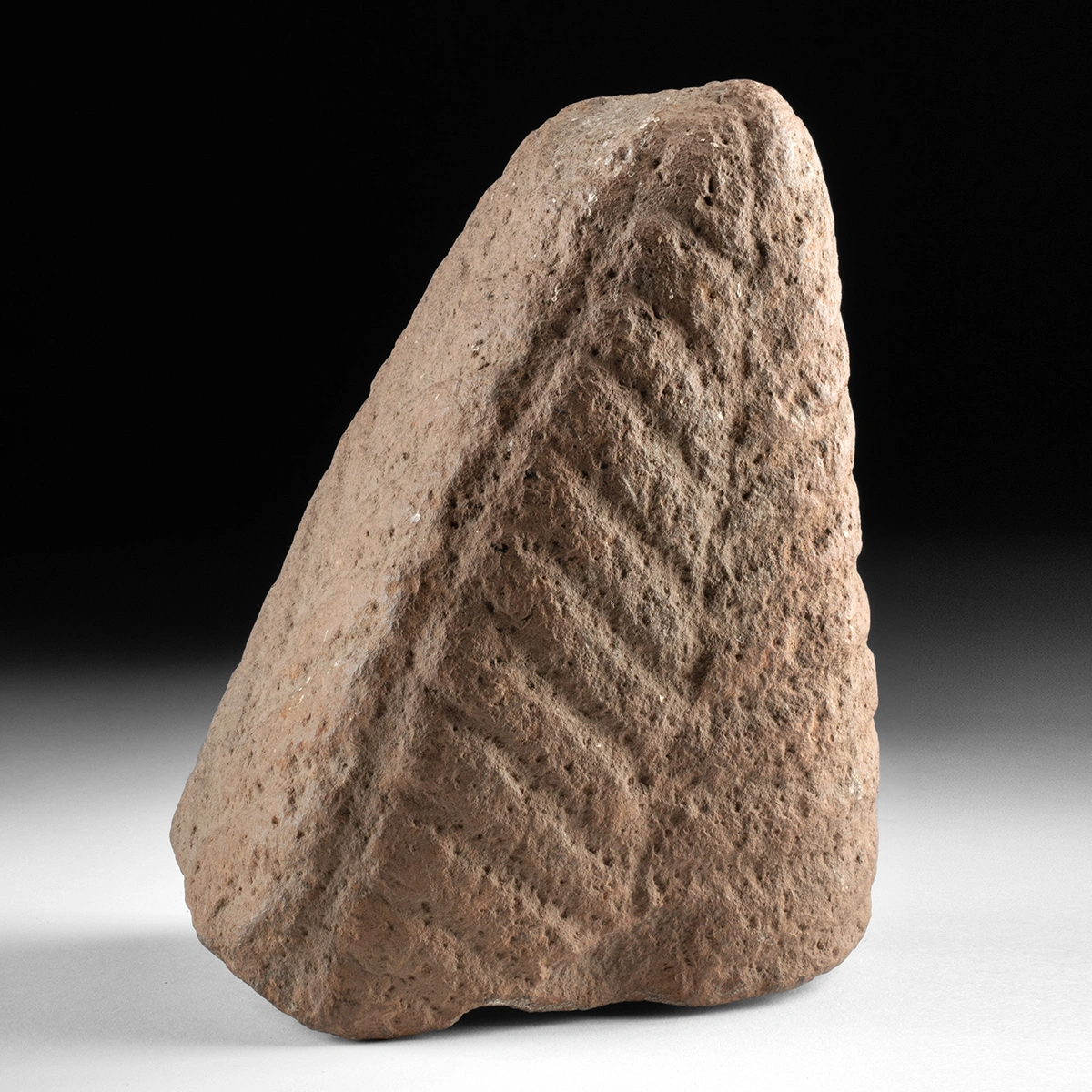Mississippian Carved Sandstone with Fern and Eye Motifs (Auction 2026-06-05, Lot 95)