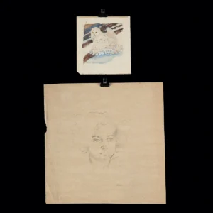 20th C. American Works on Paper - Bransom Snowy Owl Watercolor & Deane Portrait (Auction 2026-06-05, Lot 24I)