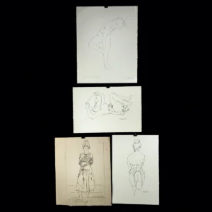 Three Trevor Willoughby Drawings & One Print - Female Figures (Auction 2026-06-05, Lot 24D)