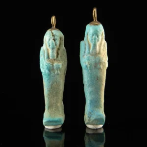 Late Period Egyptian Faience Ushabti Pendants - Pair (Auction 2026-06-05, Lot 163A)