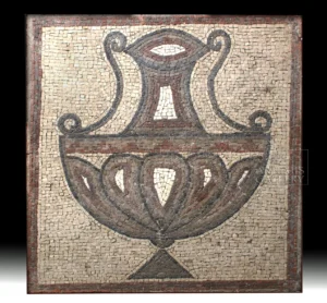 Roman Stone Tesserae Mosaic - Elegant Amphora (Auction 2026-06-05, Lot 169B)